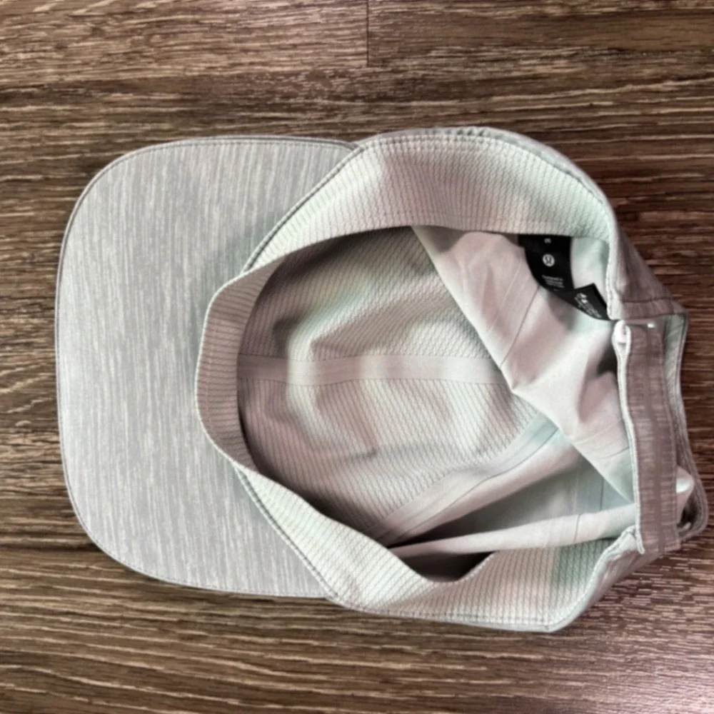 Lululemon Fast And Free Ponytail Grey Hat One Size Fits Most Strapback